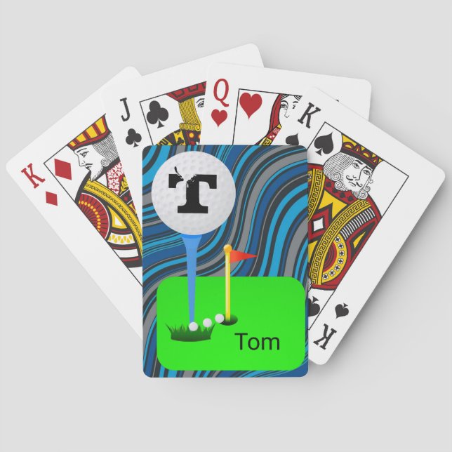 Jeu De Cartes Jouer sur le pont de la carte Golf (dos)