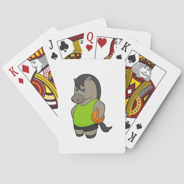 Jeu De Cartes Joueur de basket-ball à cheval (dos)
