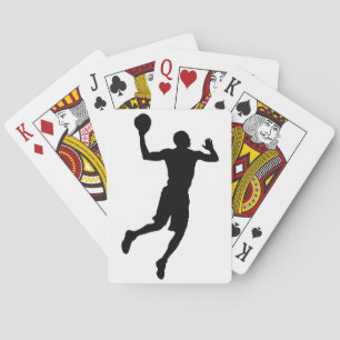 Jeu De Cartes Joueur de basket-ball Pop Art Silhouette