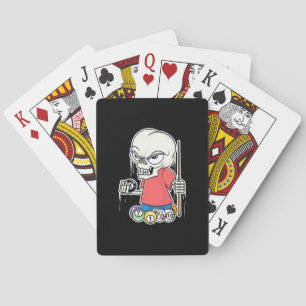 Jeu De Cartes Joueur de billard   Joueur de billard crânien