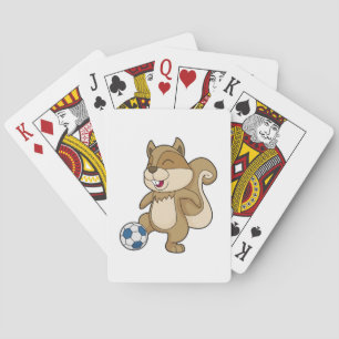 Jeu De Cartes Joueur de football d'écureuil