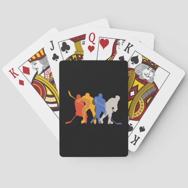 Jeu De Cartes Joueur de hockey (dos)