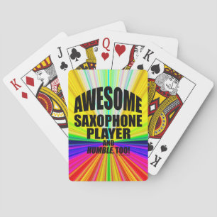 Jeu De Cartes Joueur de saxophone génial Jouer des cartes