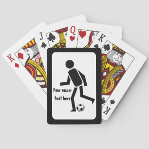 Jeu De Cartes Joueur de soccer et balle cadeau personnalisé