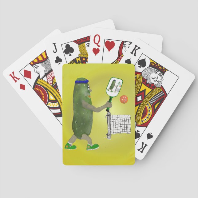 Jeu De Cartes Joueurs de Pickleball (dos)
