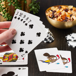 Jeu De Cartes Joueuse de hockey féminin