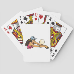 Jeu De Cartes Joueuse de volley-ball