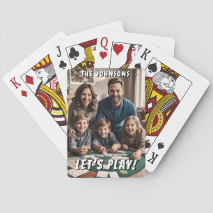 Jeu De Cartes Jouons ! Photo de famille Customisée personnalisée