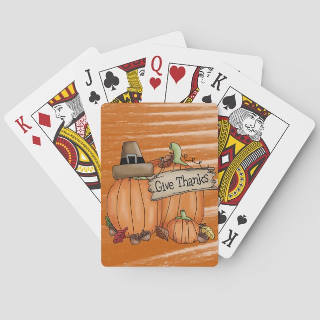 Jeu De Cartes Jour de bon thanksgiving Jeu de carte Deck (dos)