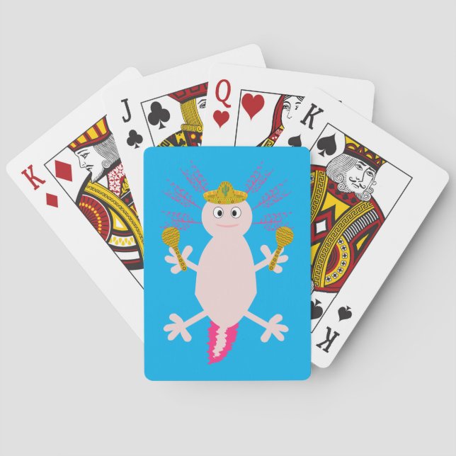 Jeu De Cartes Jour de l'Axolotl mexicain mort (dos)