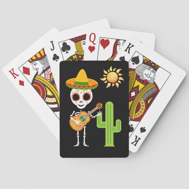 Jeu De Cartes Jour des cartes de jeu mortes (dos)