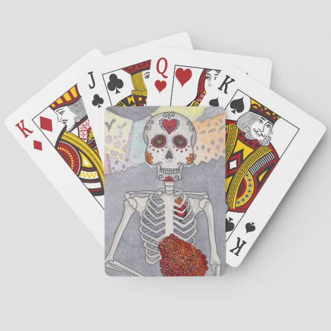 Jeu De Cartes Jour des cartes de jeu mortes (dos)