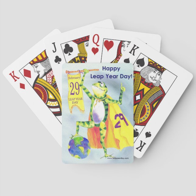 Jeu De Cartes Jour heureux d'année bissextile (dos)