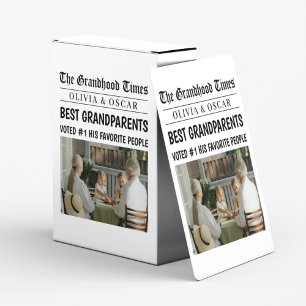 Jeu De Cartes Journal personnalisé   Meilleurs grands-parents