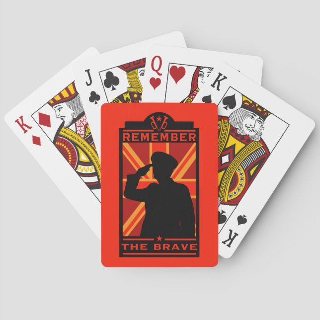 Jeu De Cartes Journée des forces armées britanniques (dos)