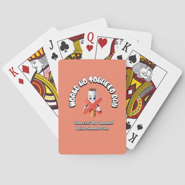 Jeu De Cartes Journée mondiale sans tabac (dos)