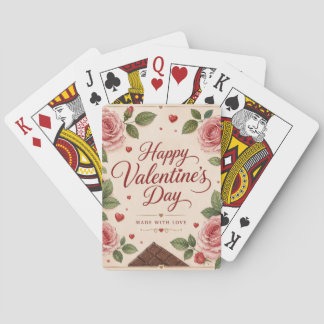 Jeu De Cartes Joyeuse Saint Valentin Roses Roses Chocolats