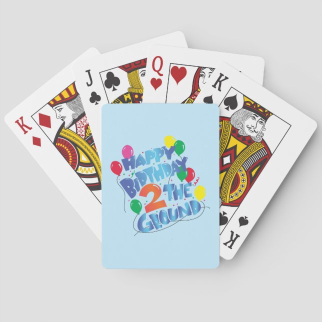Jeu De Cartes Joyeux anniversaire (dos)