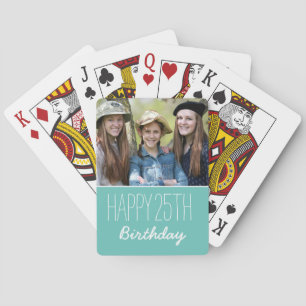 Jeu De Cartes Joyeux Anniversaire Personnalisé Année Et Photo Tu