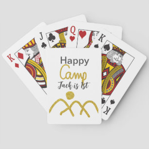 Jeu De Cartes Joyeux camping campeur un anniversaire enfants sol