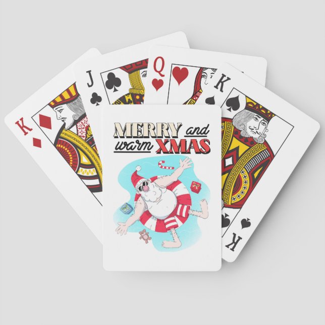 Jeu De Cartes Joyeux et chauds Noël (dos)