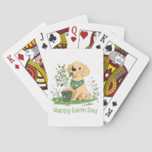 Joyeux Jour des terres Golden Retriever Dog Garden