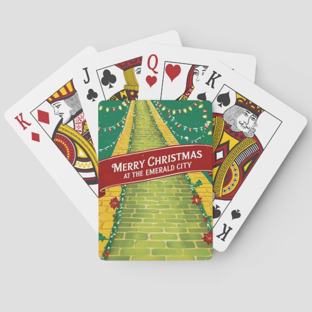 Jeu De Cartes Joyeux Noël à Emerald City (dos)