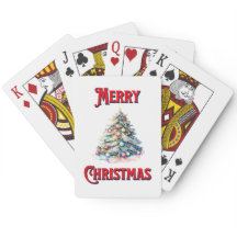 Joyeux Noël Jouer aux cartes