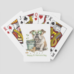 Jeu De Cartes Joyeux St. Patrick's Day English Bulldog