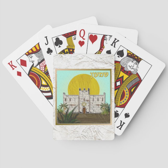 Jeu De Cartes Judaica 12 Tribes d'Israël (dos)