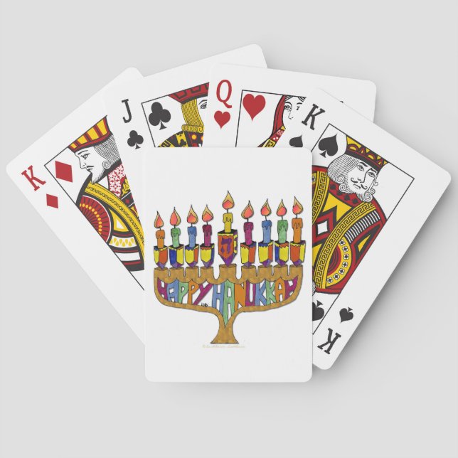 Jeu De Cartes Judaica Happy Hanukkah (dos)