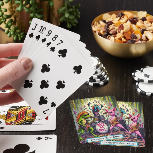 Jeu De Cartes Jungle Rock Band Monogramme Go Fish Game (In Situ)