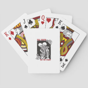 Jeu De Cartes Jusqu'à la mort faisons-nous partie Mariage Squele