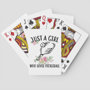 Jeu De Cartes Juste une fille qui adore Pickleball