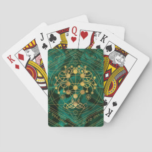 Jeu De Cartes Kabbalah l'arbre de vie - Malachite