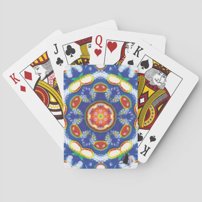 Jeu De Cartes Kaleidoscope à toiture de fruit (dos)