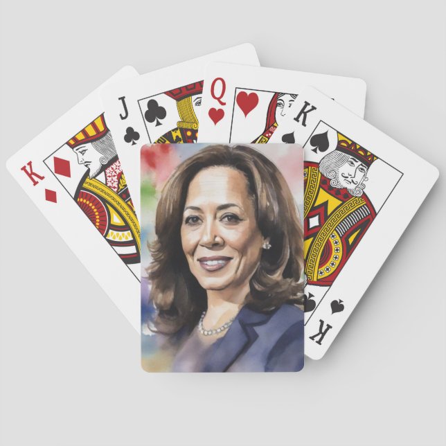 Jeu De Cartes Kamala Dartboard Cible de flechettes républicaine  (dos)