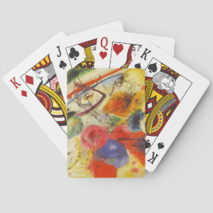 Jeu De Cartes Kandinsky Noir frappe la peinture Abstraite