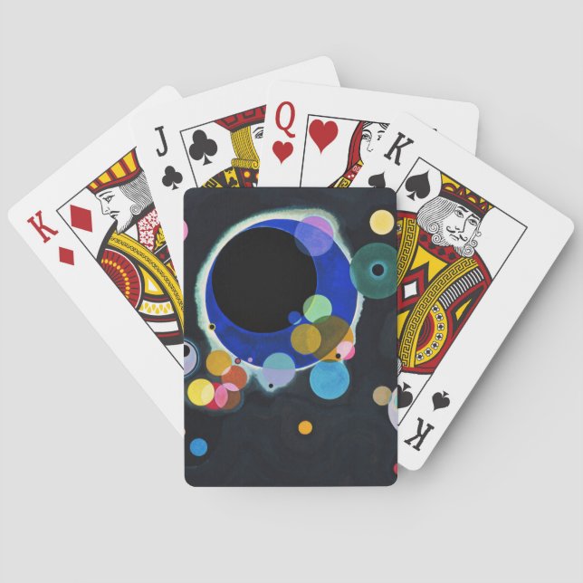 Jeu De Cartes Kandinsky Plusieurs cercles Abstraits (dos)