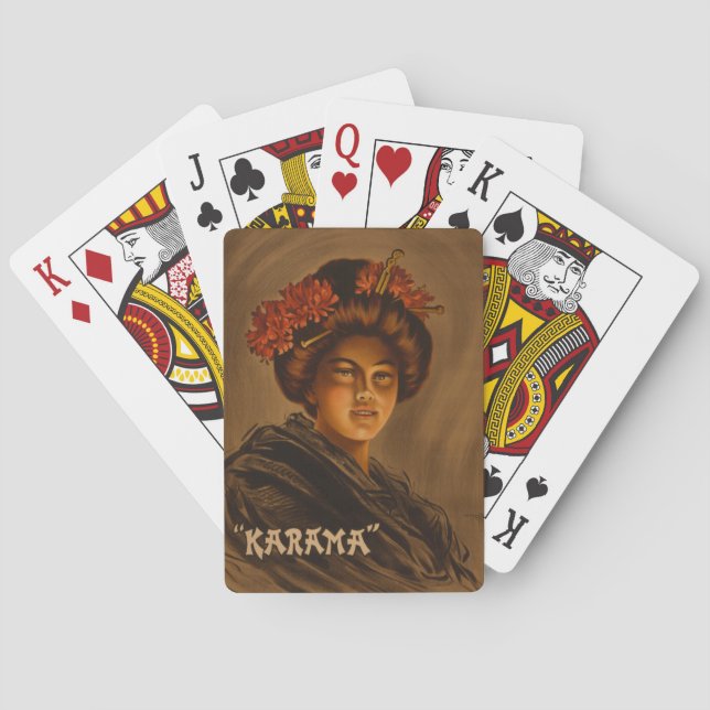 Jeu De Cartes Karama : Actrice japonaise Romance Geisha (dos)