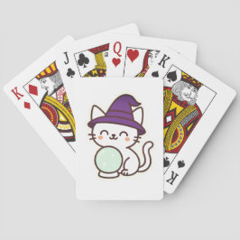 Jeu De Cartes Kawaii Halloween Chat - Magique & Adorable Éffraya