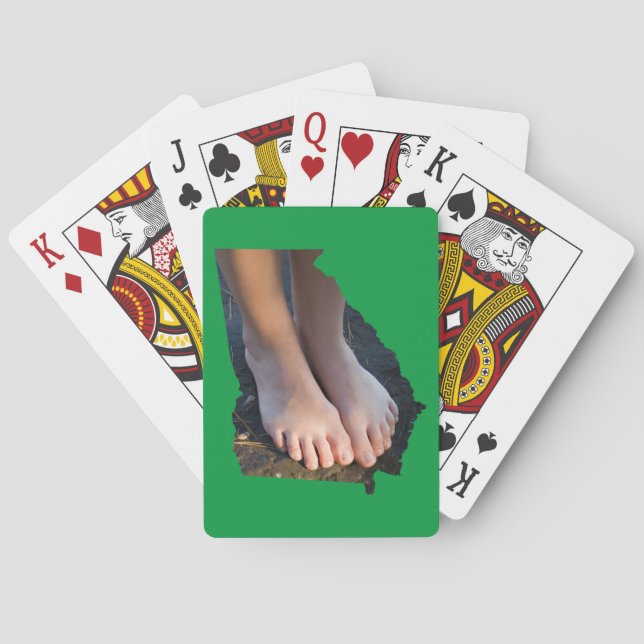 Jeu De Cartes Kellie Pieds Jouer des cartes (dos)