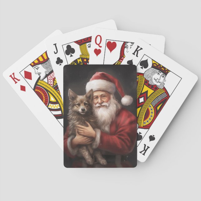 Jeu De Cartes Kelpie australienne avec Noël au Père Noël (dos)