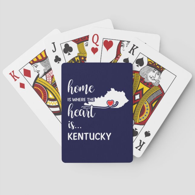 Jeu De Cartes Kentucky Home est le coeur (dos)