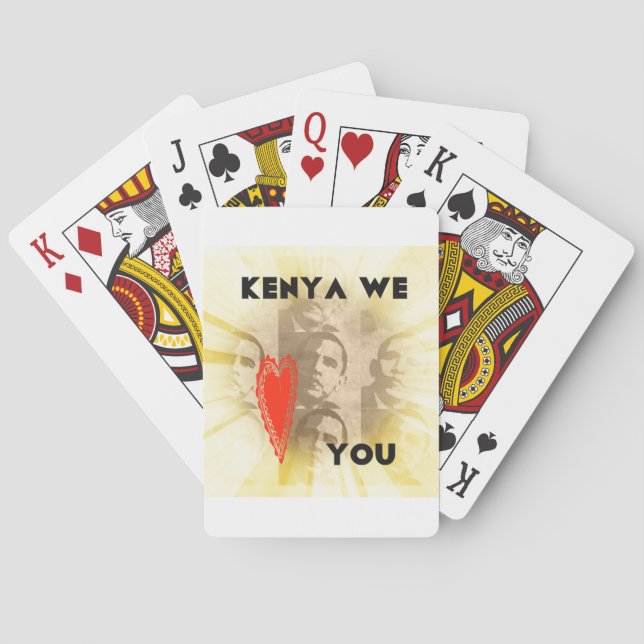 Jeu De Cartes Kenya Nous Vous Aimons (dos)