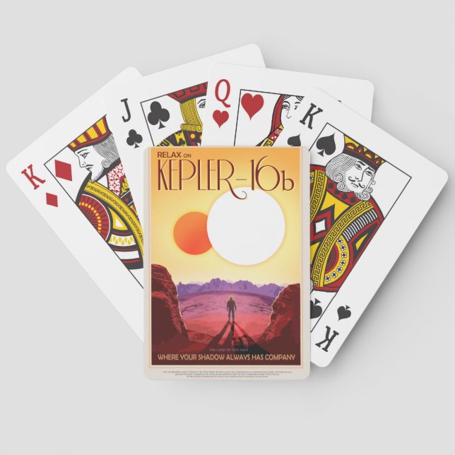 Jeu De Cartes Kepler Space Voyage Destination Planète Aventure (dos)