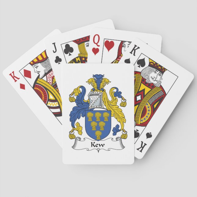 Jeu De Cartes Kew Family Crest (dos)