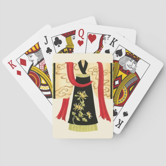 Jeu De Cartes Kimono japonais traditionnel avec l'impression (dos)