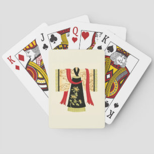 Jeu De Cartes Kimono traditionnel japonais with Floral Print