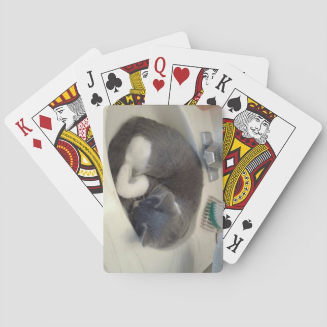 Jeu De Cartes Kitty dans l'évier (dos)